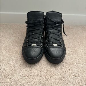 BALENCIAGA arena high black size 44
